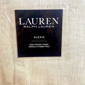 Ralph Lauren Sheer Rod Panel Curtain - Natural
